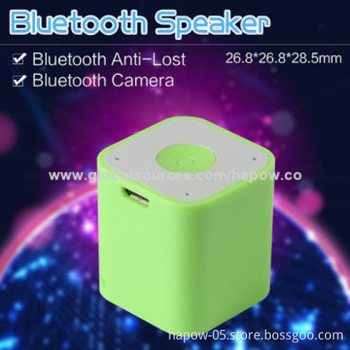 World's Smallest Bluetooth Mini Speaker with Self Snapshot and Key Finder, Good for Promotional Gift